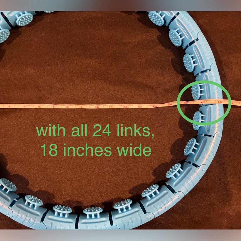 Weighted fitness hula hoop adjustable - Picture 6 of 10